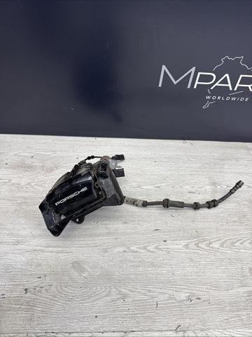 PORSCHE MACAN 15-19 REAR LEFT DRIVER SIDE BRAKE CALIPER BLACK OEM