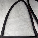 01-06 BMW E46 M3 Rear Vent Quarter Glass Window Seal Gasket Weatherstrip Set OEM