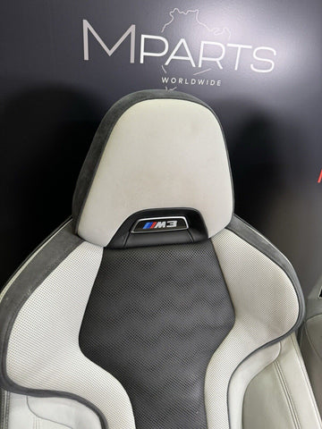 BMW 21-24 G80 M3 Sedan Front Seats Silverstone Leather Powered