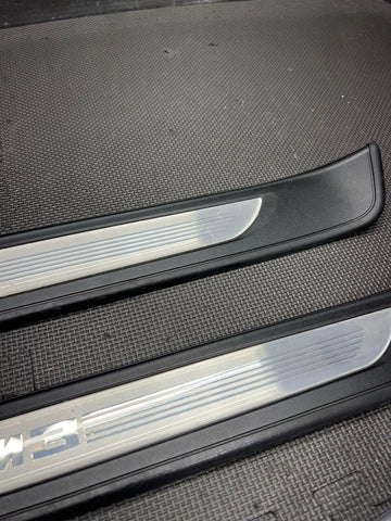 GENUINE 07-11 BMW 3 SERIES E90 M3 SEDAN ENTRANCE DOOR SILLS COVERS SET