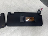 BMW 21-26 G82 M4 Coupe Front Sun Visors Pair Black 8097333 8097334