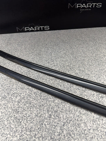 97-03 BMW E39 M5 Right & Left Roof Strip Drip Molding Trims Set Oem