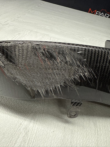 BMW 15-20 F80 F82 F83 M3 M4 Front Bumper Left Side Carbon Fiber Trim OEM