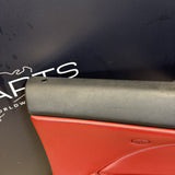 01-06 BMW E46 M3 FRONT LEFT DRIVER SIDE DOOR PANEL CARD IMOLA RED OEM