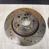 01-06 BMW E46 M3 Rear Discs Brakes Rotors Drilled Slotted