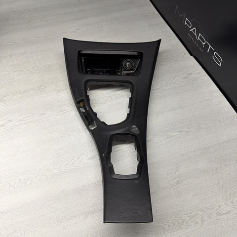 09-13 BMW E90 E92 M3 MANUAL CIC LEATHER CENTER CONSOLE TRIM