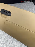 08-13 BMW E93 M3 CONVERTIBLE GLOVE BOX COMPARTMENT NOVILLO LEATHER BAMBOO