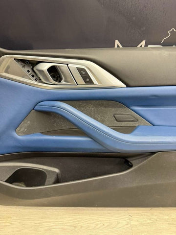 BMW 21-26 G82 G83 M4 Coupe Front Right Passenger Side Door Panel Fjords Blue