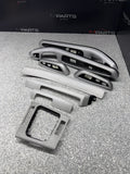 01-06 BMW E46 M3 Convertible Interior Armrests Trim Set Brushed Aluminum