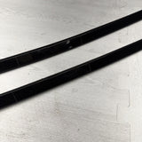 BMW E46 325 330 M3 Roof Rails Moldings Trims Pair Coupe OEM Jet Black