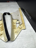 2001-2006 BMW M3 E46  Coupe Pair C Pillar Cover Trim Rear Cloth - DAMAGED CRACK