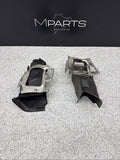 BMW E46 M3 OEM (2001-2006) BRAKE AIR INLET DUCTS + BRACKETS PAIR *1 BROKEN TAB