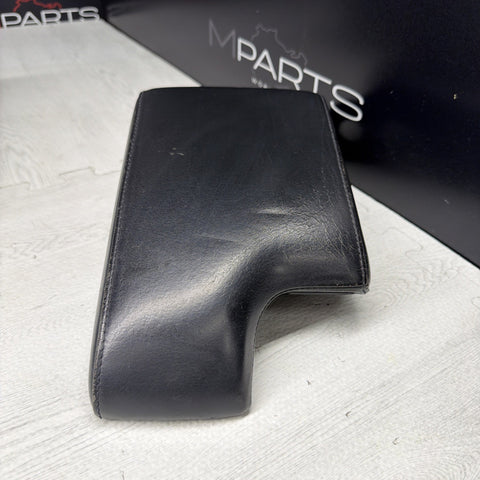 01-06 BMW E46 M3 Center Console Armrest Arm Rest Black Leather *Notes*
