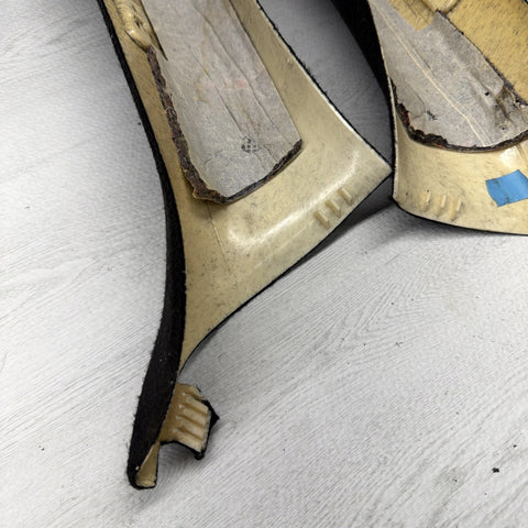 2001-2006 BMW M3 E46 Coupe Front Left Right A Pillar Trim Cover Black OEM