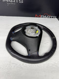 BMW 08-13 E90 E92 E93 M3 Manual Flatbottom Steering Wheel Leather Rewrapped