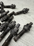 BMW E30 E36 E46 E39 E60 E63 E64 E90 E92 E93 Rim Lug Studs Black Stock Set of 20