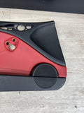 01-06 BMW E46 M3 FRONT LEFT DRIVER SIDE DOOR PANEL CARD IMOLA RED OEM