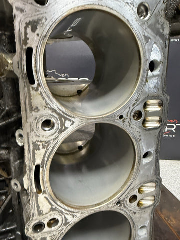 08-13 BMW E90 E92 E93 M3 S65 Engine Motor Bare Block *1 Scored Cylinder