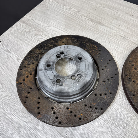 OEM 06-10 BMW E60 E63 E64 M5 M6 REAR BRAKES DISCS ROTORS