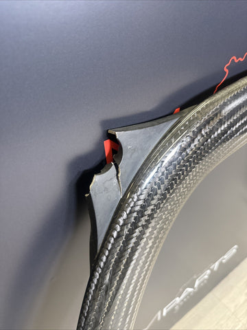 15-20 BMW F80 F82 F83 M3 M4 Carbon Fiber Strut Braces Bar OEM *Broken Tabs*