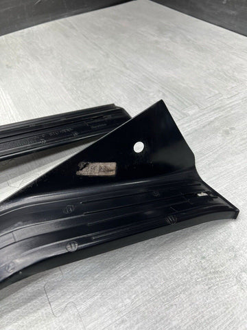 OEM BMW E36 M3 Sedan Front & Rear Left Right Door Sill Trim Cover Set Black