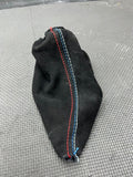 BMW E46 M3 Manual Suede Shift Boot Tri Color Stitch