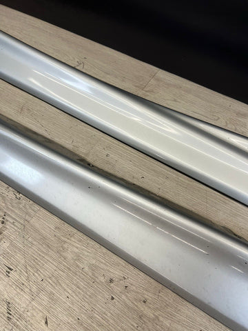 94-99 BMW E36 M3 SEDAN SIDE SKIRTS ROCKER PANELS MOLDINGS ARCTIC SILVER