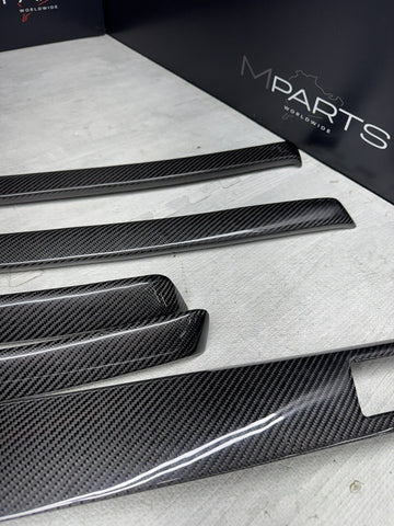 BMW E92 E93 M3 08-133 Carbon Fiber Interior  Console Panel Cover Trim Kit Set