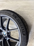 OEM BMW 15-20 F80 F82 F83 M3 M4 CS Wheel Rim 19x9 Front Orbit Grey + Michelin 4S