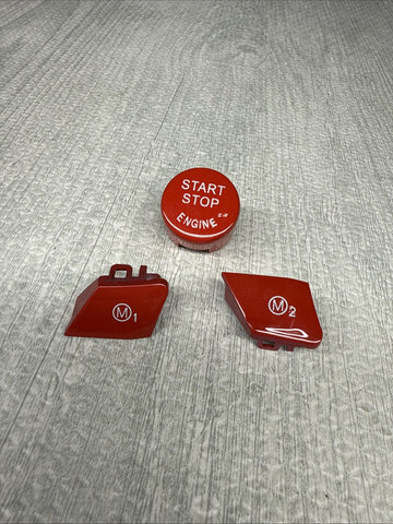 BMW Start Stop Switch Red M1 M2 Buttons Covers Caps F80 F82 F83 F87 M2 M3 M4