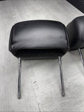 2001-2006 BMW E46 M3 Convertible Black Rear Headrests Head Rests Pair OEM