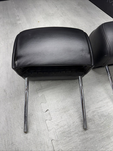2001-2006 BMW E46 M3 Convertible Black Rear Headrests Head Rests Pair OEM