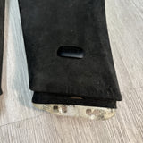 13-19 OEM BMW F06 M6 Left Right Side Black B Pillar Upper Trim Alcantara Black