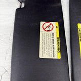 BMW 94-99 E36 M3 Black Sun Visors Sunvisors Pair OEM