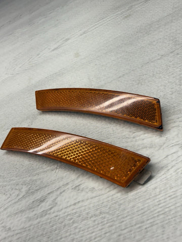 06-10 BMW E63 E64 M6 FRONT BUMPER SIDE MARKER REFLECTOR SET REFLECTORS OEM
