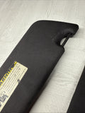 08-13 OEM BMW E92 328 335 M3 Coupe Sun Visors Black Felt
