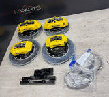 NEW 01-06 BMW E46 M3 BREMBO Big Brake Kit Yellow Calipers Rotors Set Plug Play