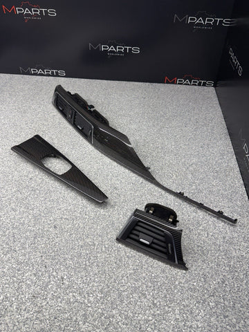 15-20 BMW F80 F82 M3 M4 Carbon Fiber Interior Dash Dashboard Trim Set OEM