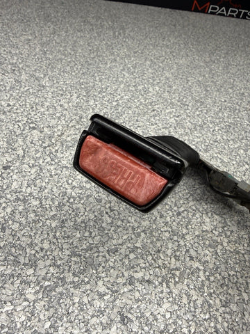 01-06 BMW E46 325 330 M3 Left Driver Lower SeatBelt Seat Belt Buckle Tensioner