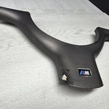 OEM 01-06 BMW E46 M3 Lower Steering Wheel Trim Cover Plate Titan Shadow Grey
