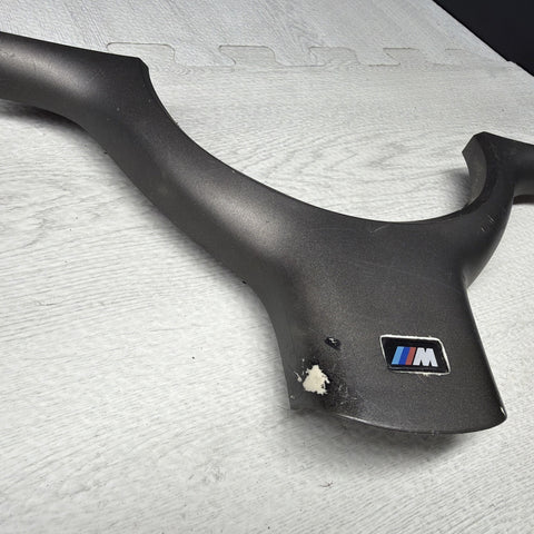 OEM 01-06 BMW E46 M3 Lower Steering Wheel Trim Cover Plate Titan Shadow Grey