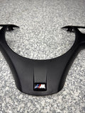 08-13 BMW E90 E92 E93 M3 Lower Steering Wheel Trim Cover Plate Black