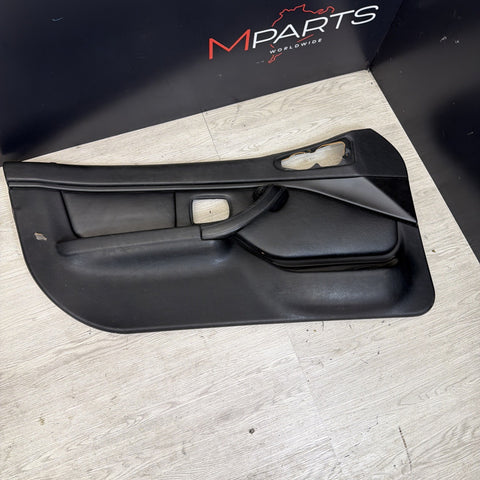 96-02 BMW Z3M Front Left Driver Door Card Panel Cover Trim Leather Black