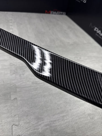 BMW 18-23 F90 M5 REAR TRUNK LIP SPOILER CARBON STYLE PRINT