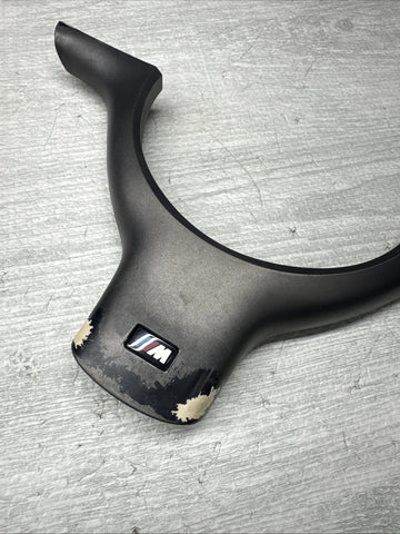 01-06 BMW E46 M3 Lower Steering Wheel Trim Cover Plate Titan Shadow Grey