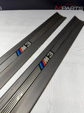 96-99 BMW E36 M3 Coupe / Convertible Door Sills Trims Pair Grey OEM