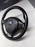 1996 - 2002 BMW E36 Z3 M M3 Leather Steering Wheel Black 3 Spoke 32342229487 OEM