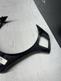 08-13 BMW E90 E92 E93 M3 Lower Steering Wheel Trim Cover Plate Black