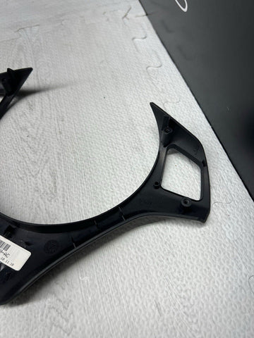 08-13 BMW E90 E92 E93 M3 Lower Steering Wheel Trim Cover Plate Black