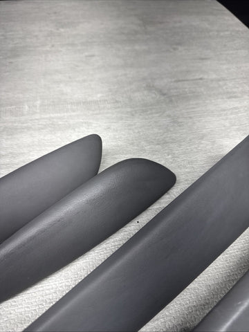 01-06 BMW E46 M3 Convertible Door Upper Arm Rest Armrest Pads Grey Gray *Notes*